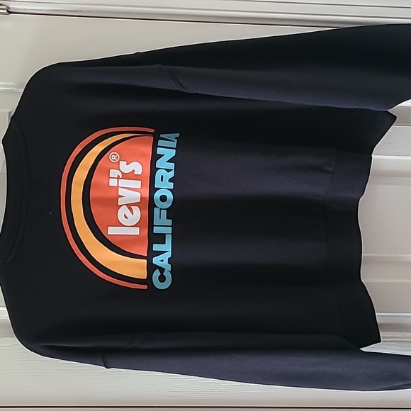 LEVIS BRAND SIGNATURE WOMEN'S BLACK LONG SLEEVE SWEATSHIRT SIZE XL - Picture 15 of 16